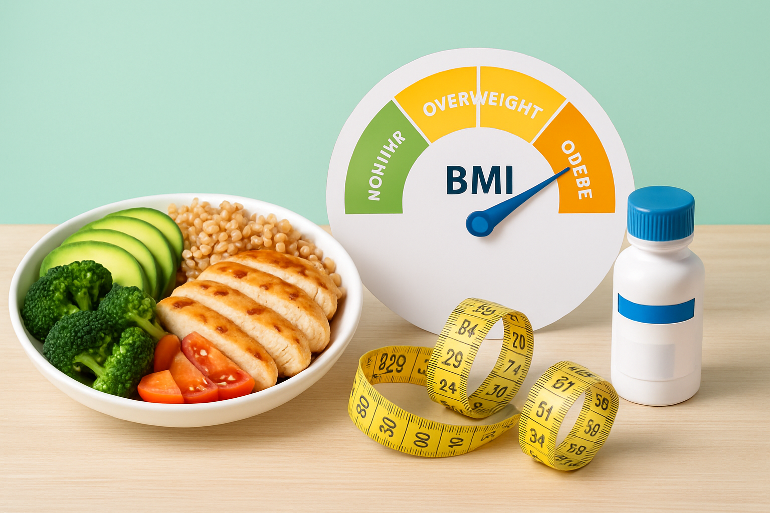 BMI-Skala und Gewichtsvoraussetzungen für Semaglutid-Behandlung